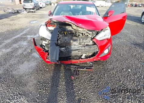 2013 Hyundai Veloster Turbo W/Black z USA, uszkodzony, nr VIN KMHTC6AEXDU160771